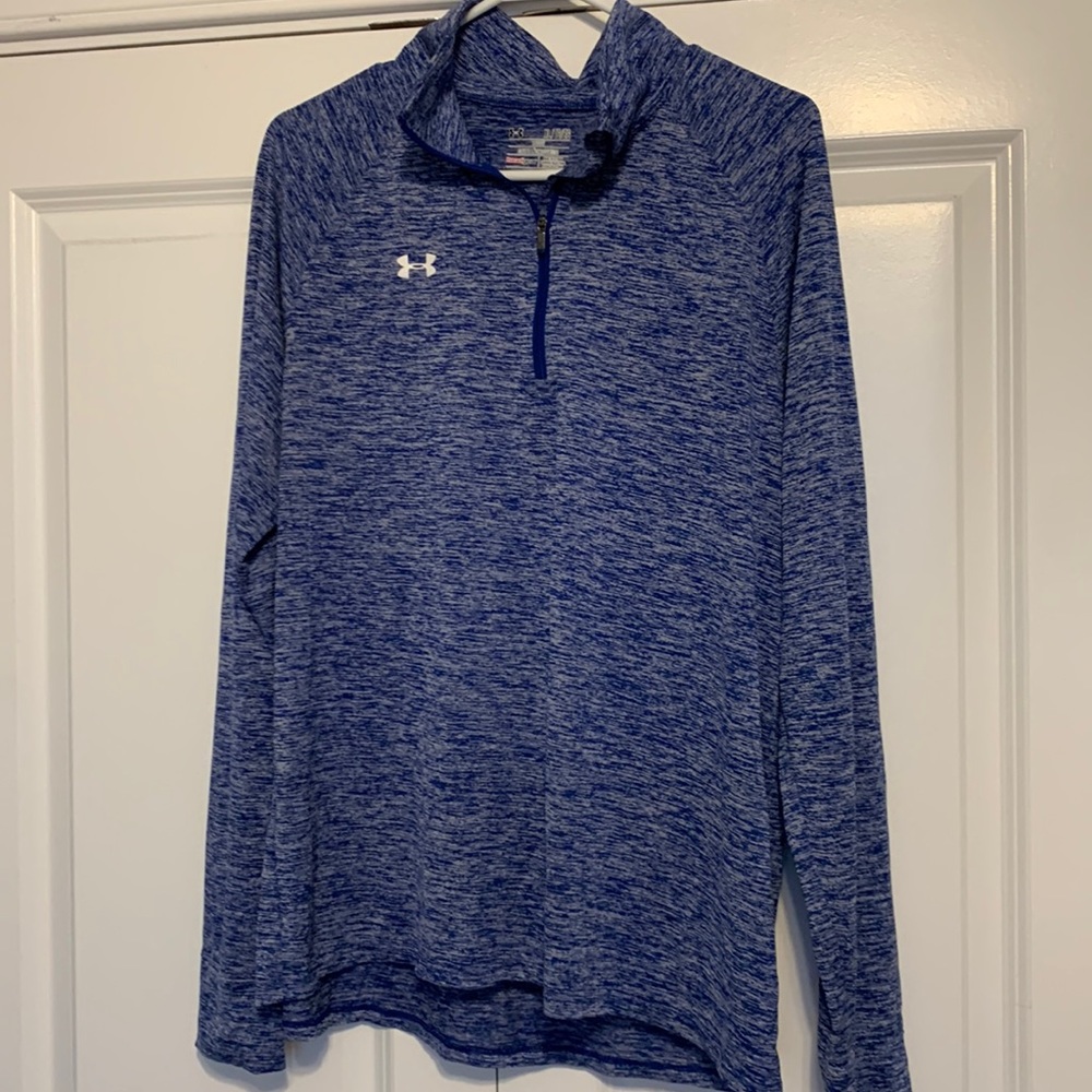 Blue, loose-fitting Under Armour 1/4 Zip